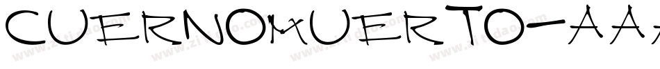 CUERNOMUERTO字体转换