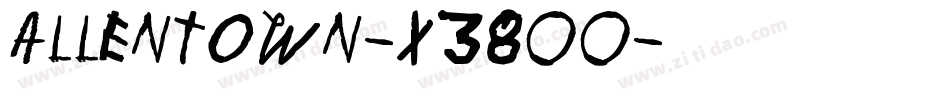 Allentown-x38OO字体转换