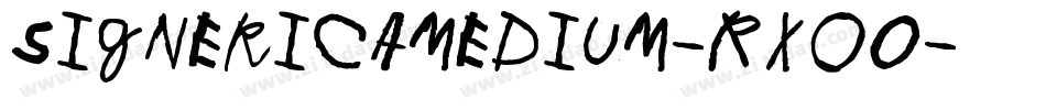 SignericaMedium-RXOo字体转换