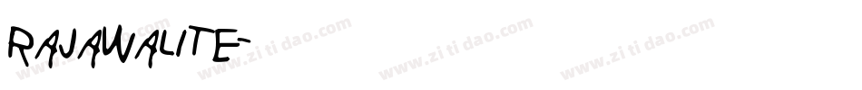 Rajawalite字体转换