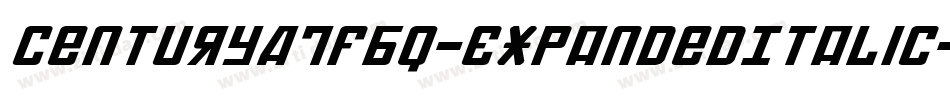 CenturyATFBQ-ExpandedItalic字体转换
