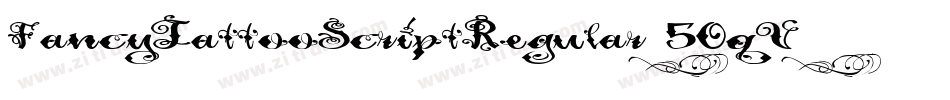 FancyTattooScriptRegular-50qV字体转换
