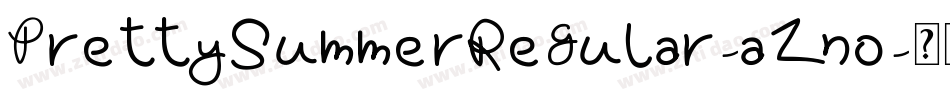 PrettySummerRegular-aZno字体转换