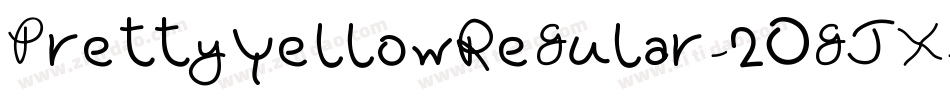 PrettyYellowRegular-2OgJX字体转换