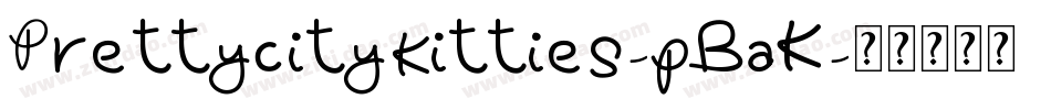 Prettycitykitties-pBaK字体转换