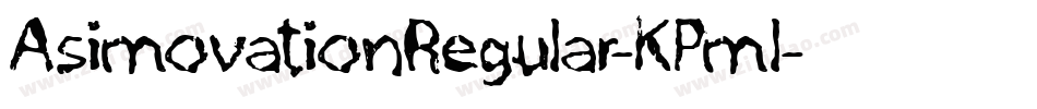 AsimovationRegular-KPml字体转换