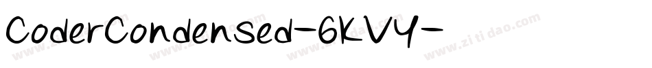 CoderCondensed-6KVY字体转换