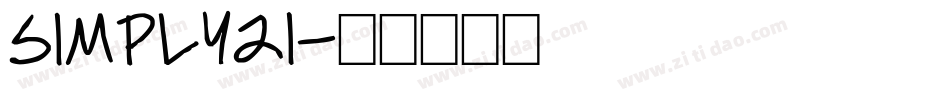 Simply21字体转换