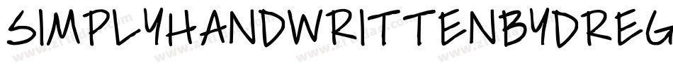 SimplyHandwrittenByDRegular-2OOno字体转换