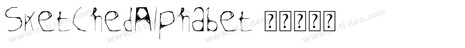 SketchedAlphabet字体转换