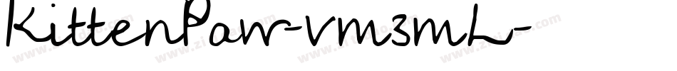 KittenPaw-vm3mL字体转换