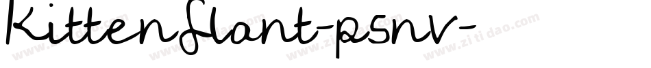 KittenSlant-p5nv字体转换