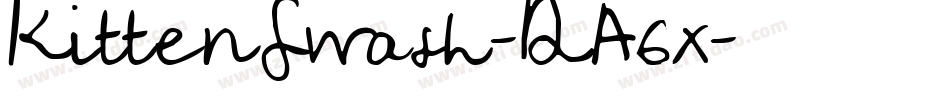KittenSwash-DA6x字体转换