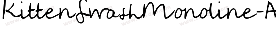 KittenSwashMonoline-AAjD字体转换