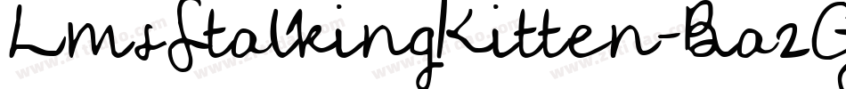 LmsStalkingKitten-Ba2G字体转换