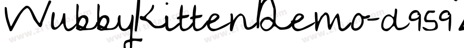 WubbyKittenDemo-d959Z字体转换