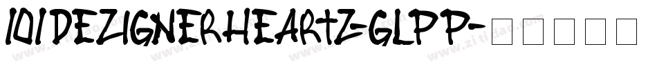 101DezignerHeartz-GlpP字体转换