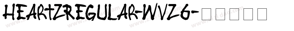 HeartzRegular-wVZ6字体转换