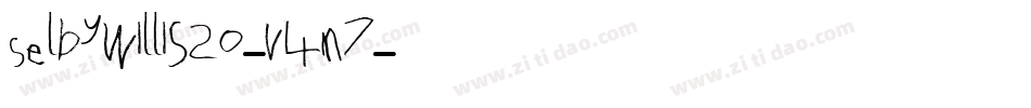 Selbywillis20-v4M7字体转换