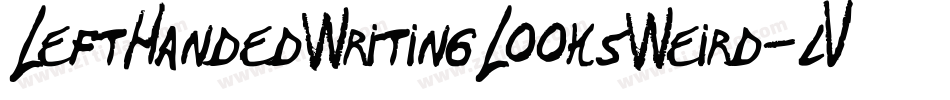 LeftHandedWritingLooksWeird-lVqV字体转换