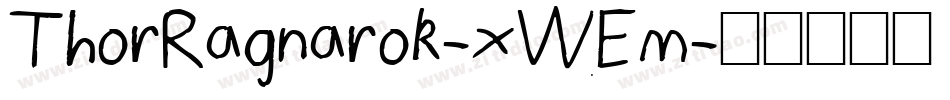 ThorRagnarok-xWEm字体转换