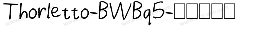Thorletto-BWBq5字体转换