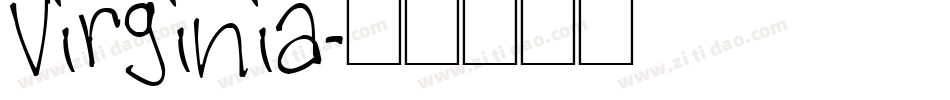 Virginia字体转换