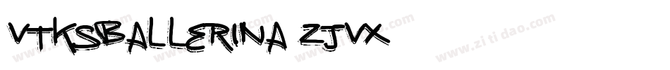 VtksBallerina-zjvX字体转换