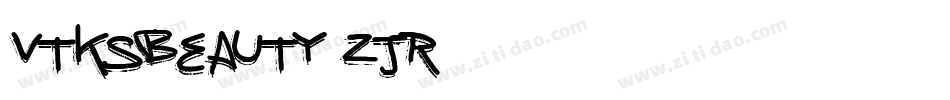 VtksBeauty-ZJR8字体转换