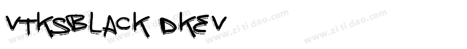 VtksBlack-dKEV字体转换