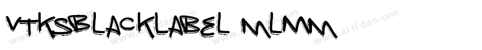 VtksBlackLabel-mlMm字体转换