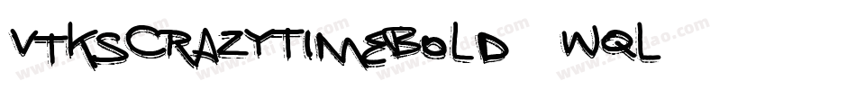 VtksCrazyTimeBold-3wqL字体转换
