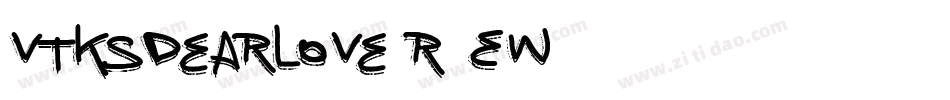 VtksDearLove-R0EW字体转换