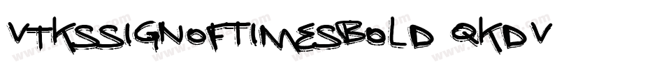 VtksSignOfTimesBold-qKdV字体转换