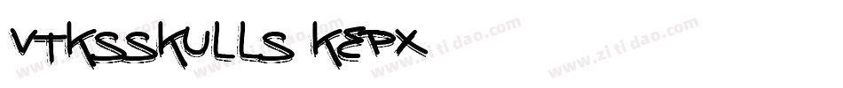 VtksSkulls-KEPX字体转换