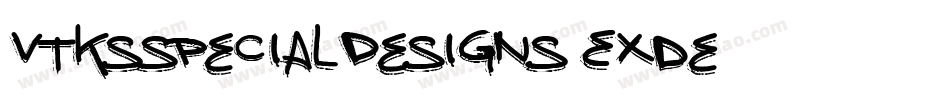 VtksSpecialDesigns-EXde字体转换