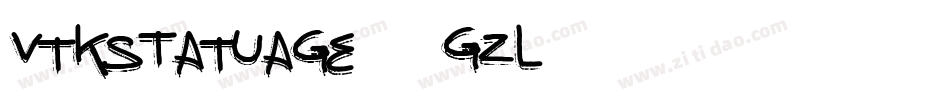 VtksTatuage2-3GzL字体转换
