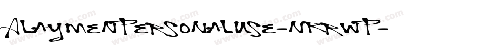 AlaymenPersonalUse-nRrWP字体转换