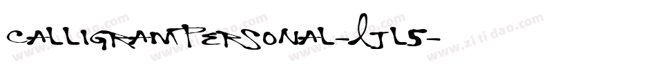 CalligramPersonal-Ljl5字体转换
