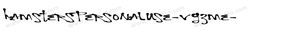 HamstersPersonalUse-VGzme字体转换 HamstersPersonalUse-VGzme字体转换