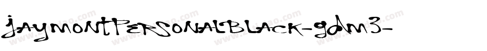 JaymontPersonalBlack-GDmZ字体转换