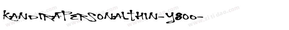 KandiraPersonalThin-Y8oO字体转换 KandiraPersonalThin-Y8oO字体转换