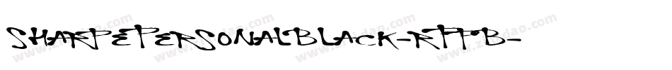 SharpePersonalBlack-rPpB字体转换 SharpePersonalBlack-rPpB字体转换