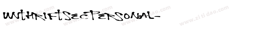 UnthriftSecPersonal字体转换