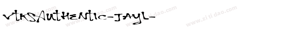 VtksAuthentic-jayl字体转换