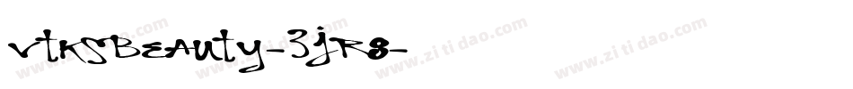 VtksBeauty-ZJR8字体转换