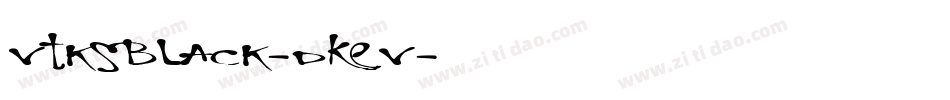 VtksBlack-dKEV字体转换