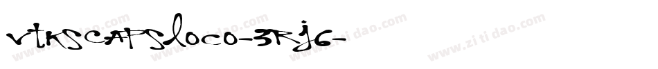 VtksCapsLoco-3RJ6字体转换