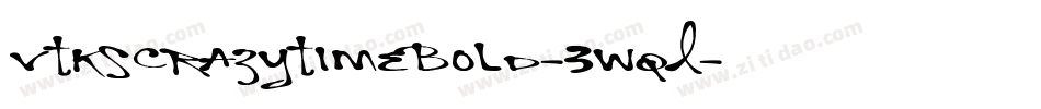 VtksCrazyTimeBold-3wqL字体转换