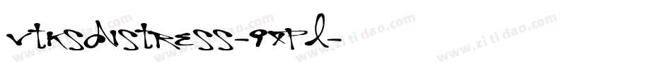 VtksDistress-9XpL字体转换